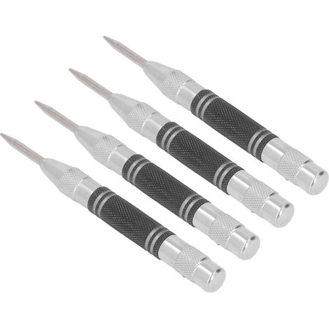 Kit de 4 poinçons automatiques en acier rapide de 12,7 cm (5 pouces) pour installation et maintenance (noir et blanc) (1/5)