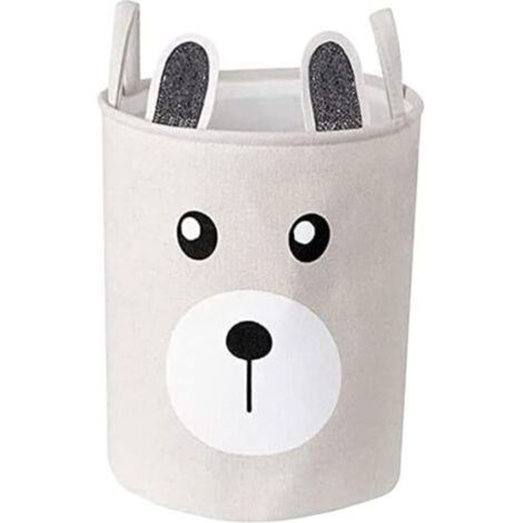 Paniers à linge pour enfants avec poignées, grands paniers à linge pliables en toile et lin pour ranger le linge et les jouets des enfants