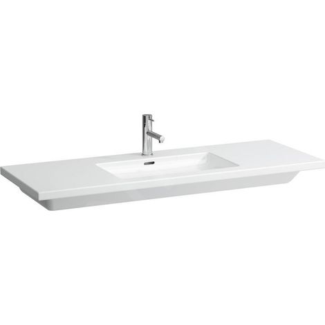 Laufen Living - Lavabo à poser 1300x480 mm, avec 1 trou de robinet, blanc H8164350001041 (1/4)