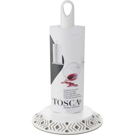 Stefanplast Porte-Rouleau de Cuisine Tosca Blanc/Écrû Ø 17 Cm (1/3)