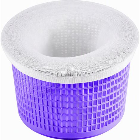 Chaussettes de skimmer pour piscine, lot de 5 filtres de préfiltration en maille fine pour panier de skimmer, feuilles et sable retenus (1/4)