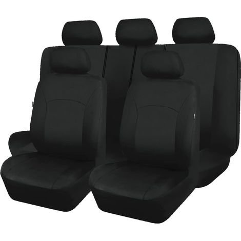 Universal Car Seat Cover Sets (All Black)