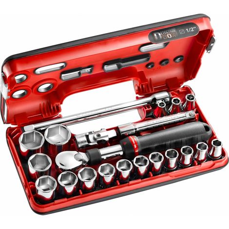 Erweiterbarer Ratschenkasten 1/2" - 21 Teile FACOM SXL.DBOX1PB (1/4)