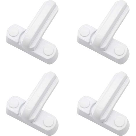 Lot de 4 verrous, loquets et poignées de sécurité pour la maison, pièces de rechange pour portes, placards et fenêtres. (1/5)