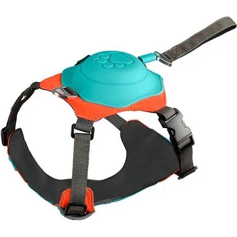 2-in-1-Hundegeschirr ohne Zug, verstellbare, atmungsaktive Hundeweste, XS