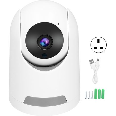 Caméra sans fil WIFI 1080P HD, contrôle à distance mobile, vision nocturne, compatible Tuya, domestique 100-240V avec prise UK (1/5)