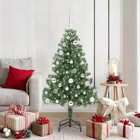 Weihnachtsbaum mit 150 LEDs mit Ständer Grün 150 cm PVC