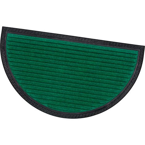 Zerbino Ingresso Antiscivolo Robusto Assorbente Tappeto Casa Asciugapassi Semiluna - Verde