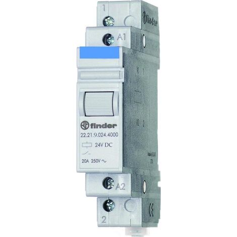 Finder 22.21.9.024.4000 Industrierelais Nennspannung: 24 V/DC Schaltstrom (max.): 20 A 1 Schließer (1/5)
