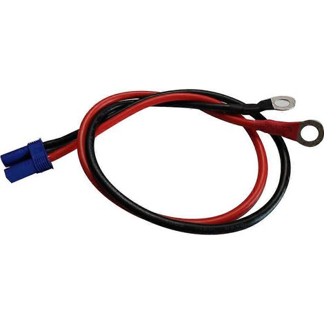 Câble de charge pour batterie de moto facile à installer, connecteur EC5 vers cosses à œillet, calibre 10 AWG. (1/5)