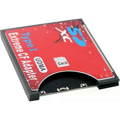 Neue SD-zu-CF-Kartenhülle mit WLAN-Unterstützung für SD-Karten Typ i Adapter für Spiegelreflexkameras (rot) (1/4)