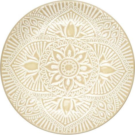 Lot de 6 Assiettes à Dessert "Sahara" 19cm Beige (1/4)