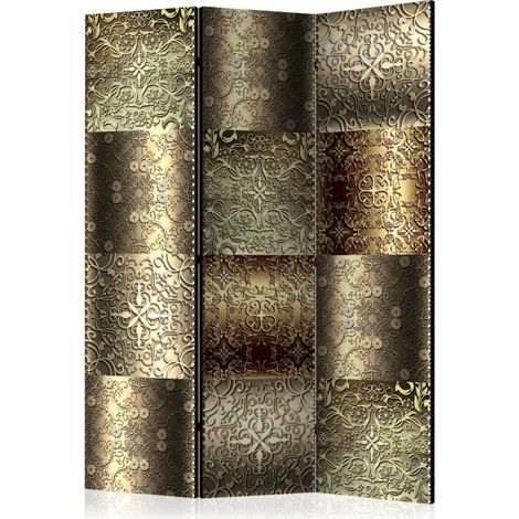Paravent 3 Volets "Metal Plates" 135x172cm (1/2)