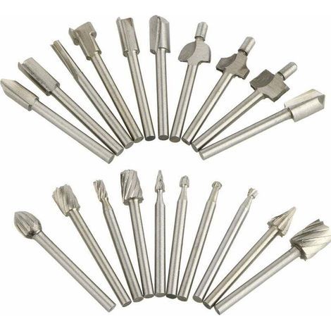 Paquet de 20 fraises de coupe en carbure de tungstène Dremel forets meuleuse rotative (1/5)