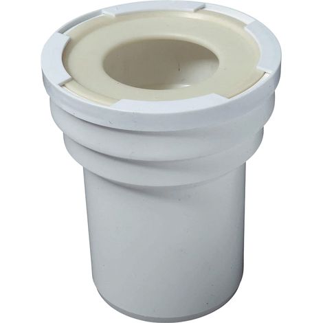 Pipe de WC Jardibric droite avec joint 165mm Ø100 Emboiture Ø80/105 (1/2)