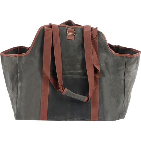 Wasserdichter, gewachster Canvas-Holztransportsack, ideal für Outdoor-Aktivitäten