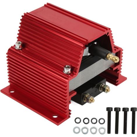 Jeffergarden Remplacement rouge de noyau électrique rouge de bobine d'allumage à haut rendement pour Chevy V8 Street Drag Racing (1/5)