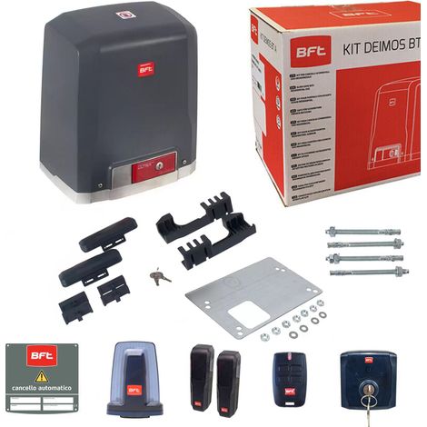 Kit Completo 24V Per Cancelli Scorrevoli Fino A 400 Kg BFT DEIMOS ULTRA BT KIT B400 ITA R925364 00002 2618200
