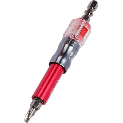 3-in-1 Extension Socket Screwdriver Bit Set, 1/4 Inch Hex Drive Extension Bar Adapter Holder in Alloy Steel, Non-Wobble (1/5)