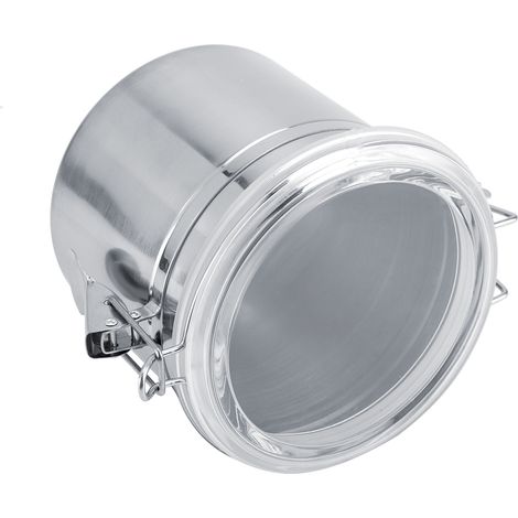 Bocal de conservation sous vide en acier inoxydable pour café, sucre, thé et grains, récipient hermétique 1100 ml (1/5)
