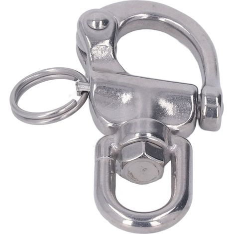 Mousqueton rapide en acier inoxydable pour voile, rotation complète pour drisse de spi. (1/5)