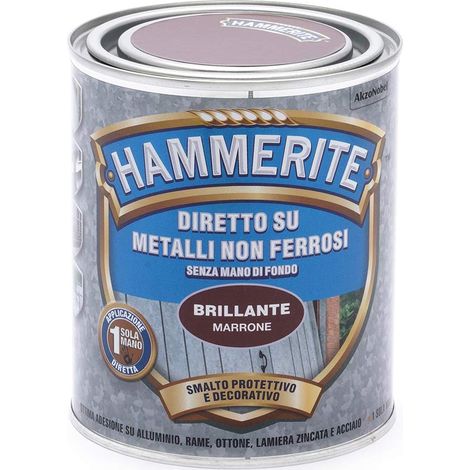 Hammerite Diretto Metalli non Ferrosi Marrone 0.75 L (1/4)
