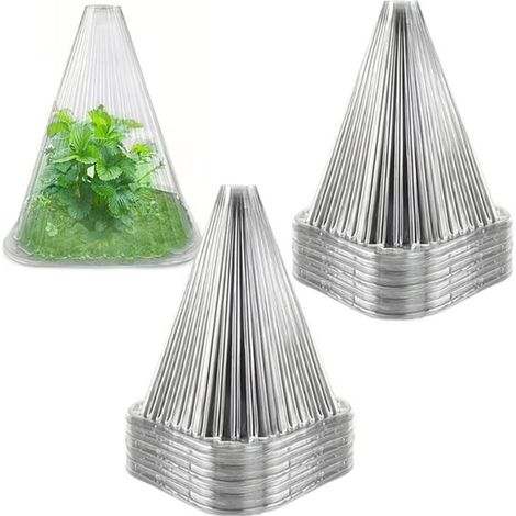 Lot de 20 bâches de jardin réutilisables Résistantes aux insectes, au gel, au vent et à la pluie, transparentes et respirantes (1/5)