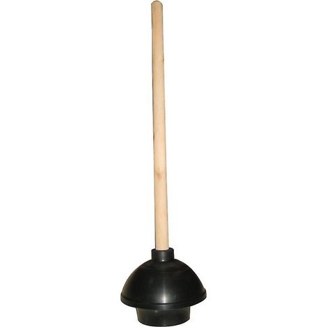Ventouse en caoutchouc pour toilettes - Débouche les salles de bain, les lavabos et les canalisations - pour usage domestique, commercial et industriel (1/5)