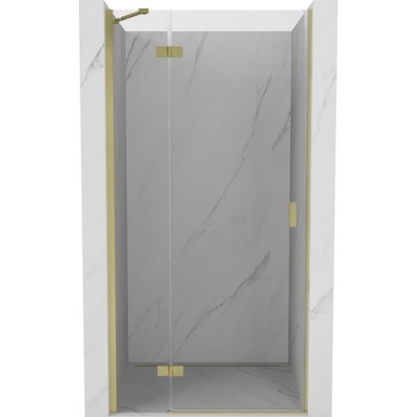 Mexen Mist-H porte de douche battante gauche 110 cm, transparent, or brossé - 8A5-110-000-55-00-L (1/5)