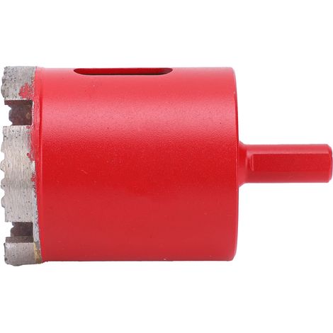 Foret à scie ondulée à revêtement diamant rouge pour marbre et béton, manche droit, 50 mm (1/5)