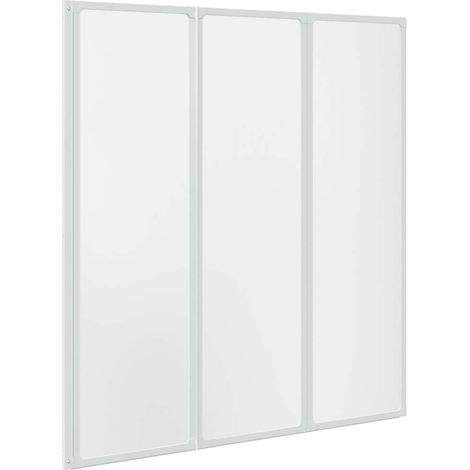 Maison Exclusive - Mampara de ducha con 3 paneles plegables, 141