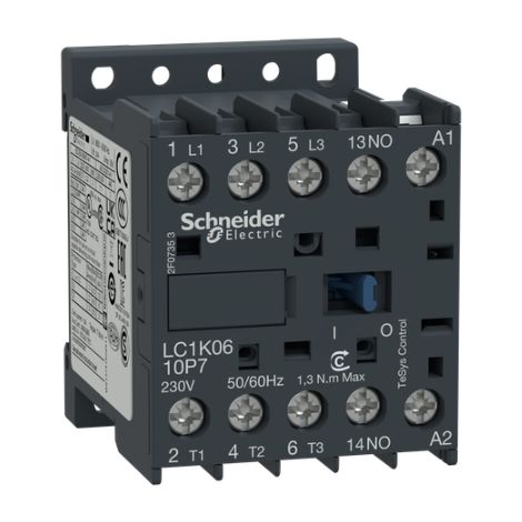 Contacteur TeSys LC1K 3P AC3 440V 6 A bobine 24 VCA - LC1K0610B7