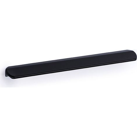 Asa de aluminio con acabado negro, dimensiones:152x8x20mm y entrepuntos:128mm - (1/3)