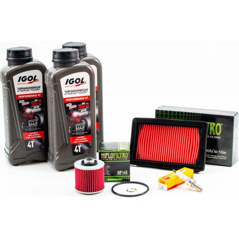 Kit Révision Filtres Bougies pour YAMAHA XT 660 X de 2004 à 2014 - IGOL PROPULS PERFORMANCE 10W40 3L