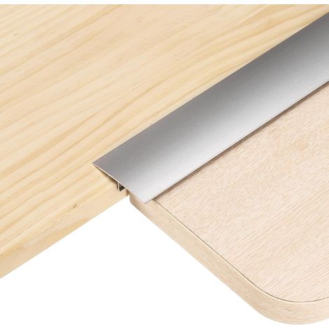 4Pcs 2.9ft x 1.57" Profilés De Transition En T Pour Sol, Bords En Alliage D'Aluminium Pour Remplir Les Interstices Entre Lames De Parquet, Carrelage Et Sols Vinyle, Gris (1/5)