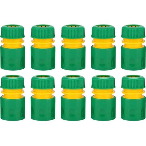 10Pcs Raccord Tuyau D'arrosage d'Arrosage Tuyau Raccord Rapide Adapte 1/2 Eau du Robinet de Jardin Tuyau Connecteurs Rapides Irrigations Filetage Système de Joint (1/5)