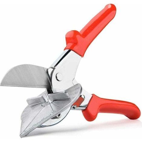 [JAMAIS UTILISÉ] Cisaille dAngle Mitre Cisailles Onglets Multi-Angles de 45 135 Degrs Cisaillement de Joint Pince Coupante Onglet pour Coupe-Lige Bandes Plastique ou Conduites d'Eau Plastique,de (1/4)