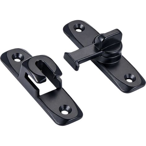 Loquet pliant à 90/180 degrés, verrou de porte coulissante, loquet de porte coulissante, ferme-porte de porte coulissante, verrou de porte coulissante, serrure de porte, verrou de porte coulissante no (1/5)