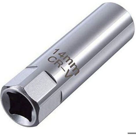 Douille Bougie 14/16mm Magnétique 3/8" 12 Pans pour Clé à Bougie (1/4)