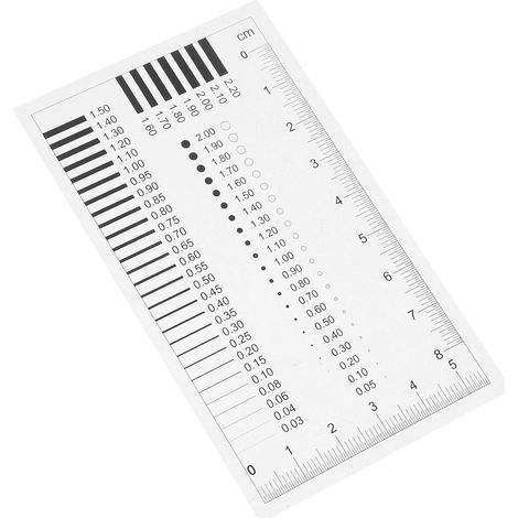 Matériau de la règle mesure haute précision, plastique (1/5)