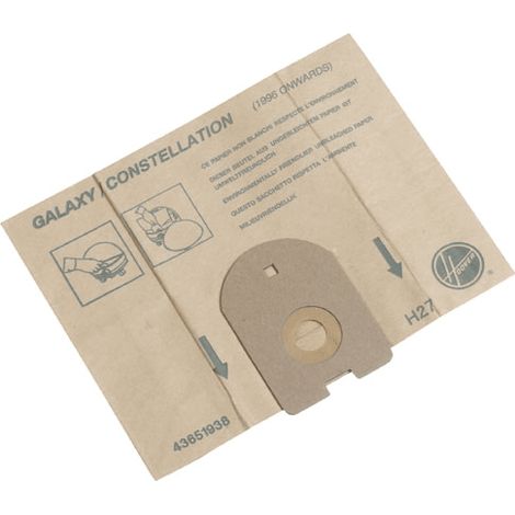 SACHET DE SAC HOOVER H27 (X5) POUR PETIT ELECTROMENAGER - 09178443 (1/2)