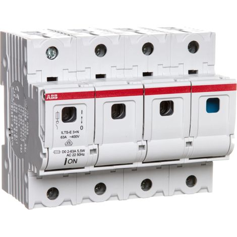 Interruptor fusible ABB ilts-e3+nd0 63A 2400V 4 polos