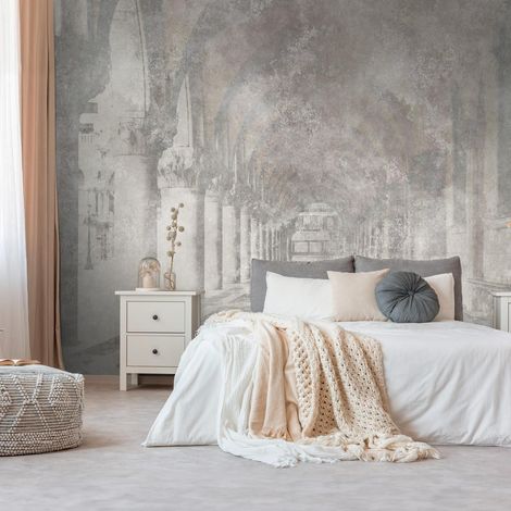 A.S. Creation Livingwalls Fototapete The Wall III 399151 Eine Rolle Ein Motiv 371 x 280 cm Grau Beige (1/4)