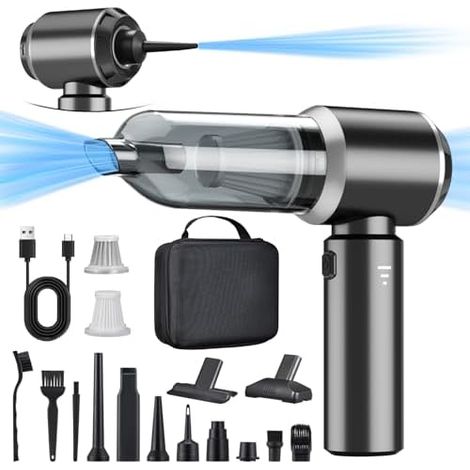 2 - dans - 1 Handstaubsauger batterie, 28000PA Handstaubsauger Kabellos, voiture aspirateur Stark, 3 - Gang 240000 U/min (1/5)