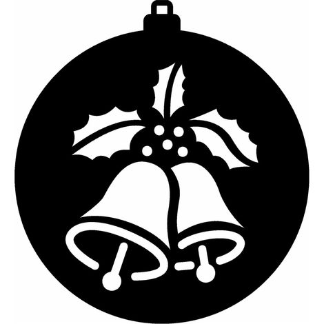 8 £ durchbrochener Weihnachtsbaum-Anhänger, schwarze Weihnachtsfensterdekoration