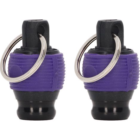 2 Porte-embouts de tournevis à dégagement rapide, résistant à l'usure, porte-clés pour outils de 1/4 po, violet (1/5)