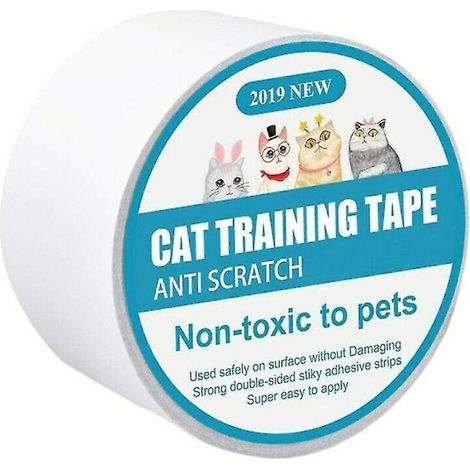 Ruban adhésif de protection contre les griffures pour chats, autocollant de protection pour canapé et porte, 6,35 cm (1/5)
