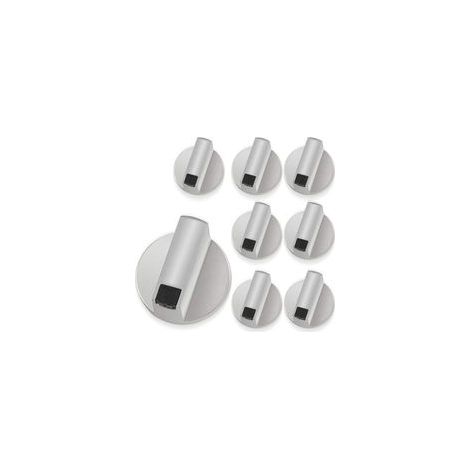 8PCS bouton de cuisinière en métal, bouton plaque de cuisson universel bouton de commande four Remplacement Accessoires pour Cuisinière Réchaud À Gaz (1/5)