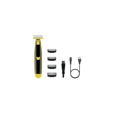 Rasoir électrique pour les hommes du corps du visage de douche humide et sec des rasants rotatifs rotatifs fulllades étanches non glissés USB rechargeables 600mAh Transport (1/5)