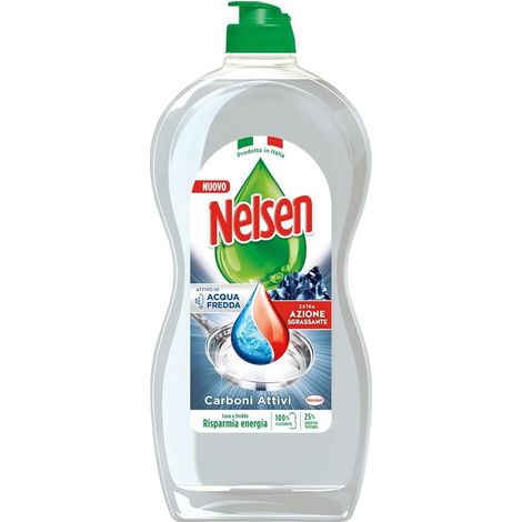 NELSEN CARBONI ATTIVI DETERSIVO PER PIATTI A MANO 850 ML (1/2)